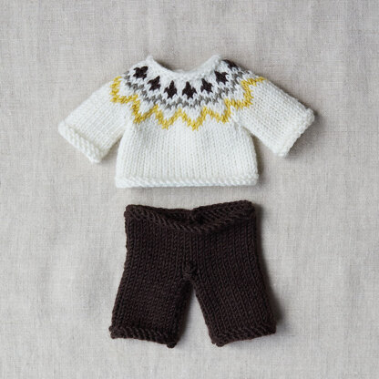 Eddie Teddy Blanket & Bear - Knitting Pattern for Babies in Debbie Bliss Baby Cashmerino