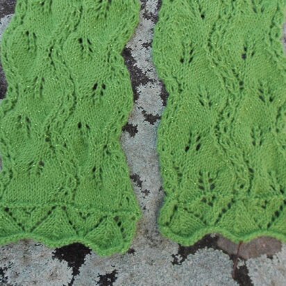 Twisted Leaves Lace Scarf