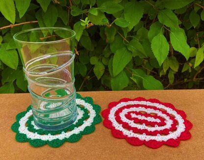 Oval Christmas coaster II by HueLaVive