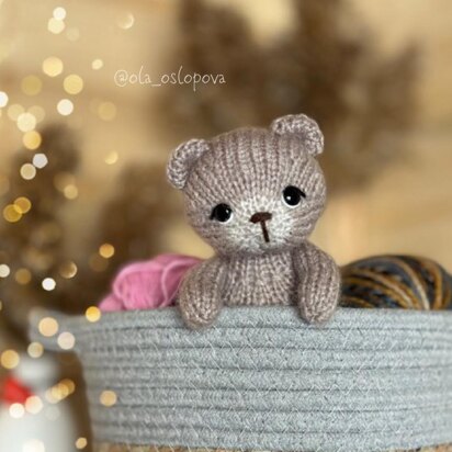 Little bear knitting pattern