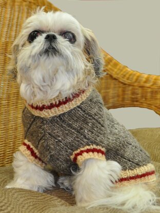 Sock Monkey Dog Jumper Knitting pattern by Ronnie Eldridge Designs