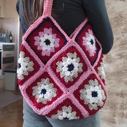 Square granny purse hand bag