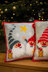 Vervaco Christmas Gnomes with Star Cushion Cross Stitch Kit - 40cm x 40cm