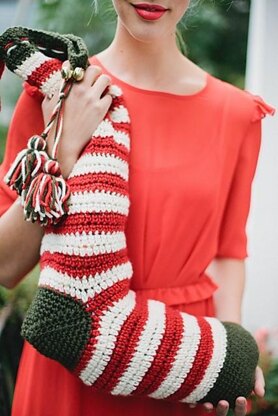 Candy Stripe Christmas Stocking