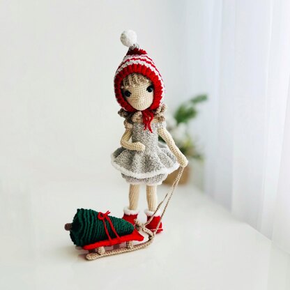 Crochet Elf Girl, amigurumi elf doll with clothes
