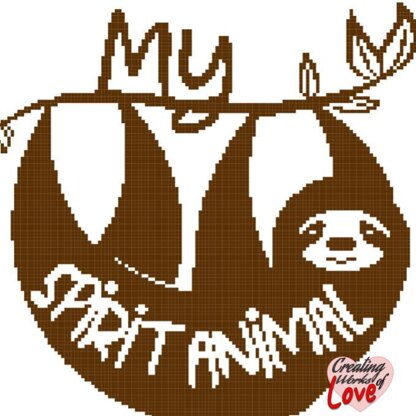 Sloth Spirit Animal Stitch graphgan