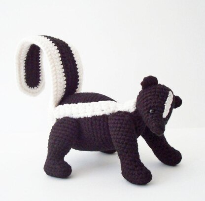 Striped Skunk Amigurumi Pattern