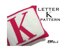 Letter K Pillow