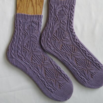 Wells Cable Lace Socks