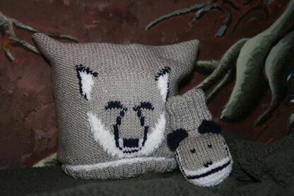 Fox and Wolf Cub Baby Hat and Booties