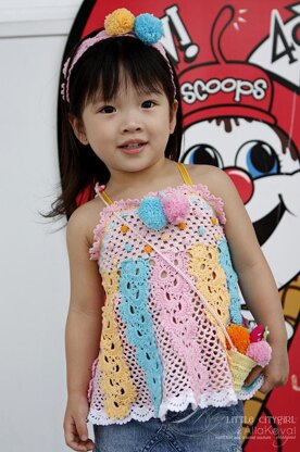 Ice Cream Social Apron Top Crochet