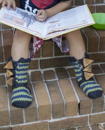 Buttoned Slipper Socks