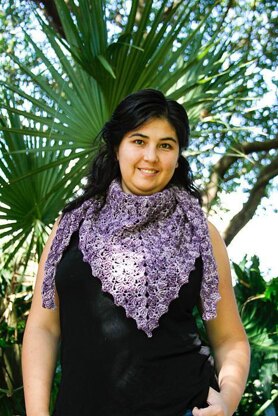 Venus Shell Triangle Shawl