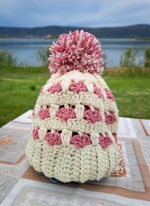 Sweetheart Bobble Hat DK Pattern