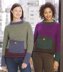Knit Color Block Pullover in Lion Brand Wool-Ease Chunky - 20118A