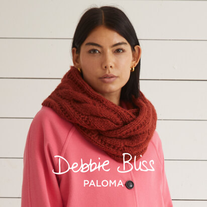 Super Chunky Cowl - Free Knitting Pattern for Women in Debbie Bliss Paloma