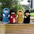 Victorian Ladies & Gentlemen Doll Knitting Pattern - Toy Knitting Pattern