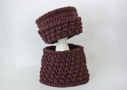 Chunky Hat and Infinity Cowl Scarf