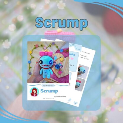 🎀 Scrump-Inspired Amigurumi Pattern – Digital PDF 🎀