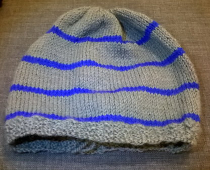 Slouchy striped hat