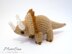 Amigurumi Triceratops Dinosaur