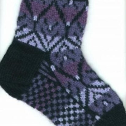 Lilacs at Night Socks