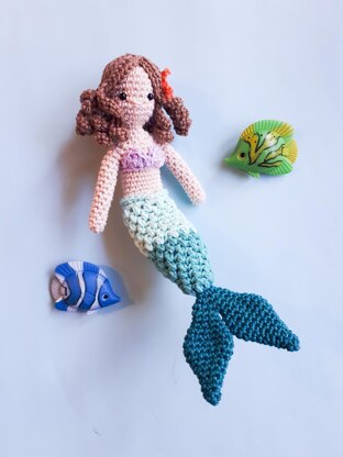 Mermaid amigurumi doll