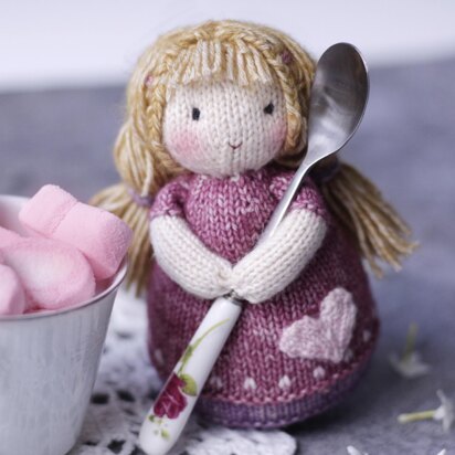 Doll Knitting Pattern - Knitted Doll Lucy