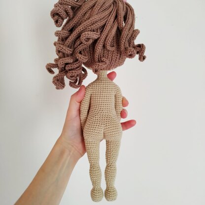 Crochet doll pattern, Amigurumi doll pattern (English, Deutsch