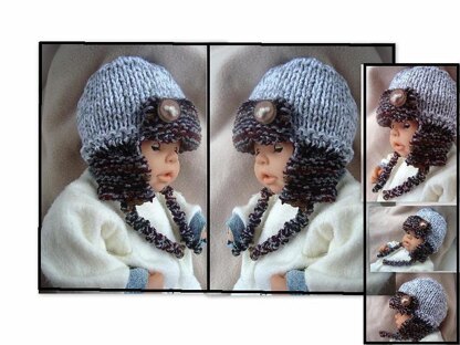 633 KNIT Aviator Hat, Baby to Adult, Unisex