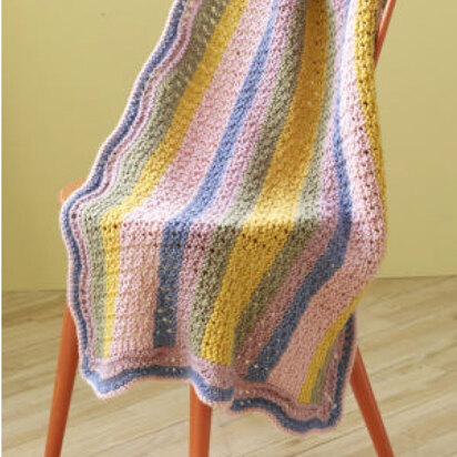 Summer Stripes Baby Afghan in Lion Brand Vanna's Choice - 90731AD