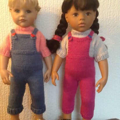 Dungarees and jumper for 18 inch doll