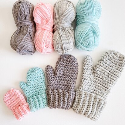 Heavenly Herringbone Mittens