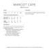 MillaMia Margot Cape PDF