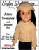 Aran cabled pullover fits BFC, Ink Dolls and 18 inch slim dolls
