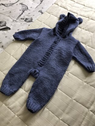 Denim blue onesie