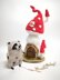 Toy Little Cute Raccoon 11 Inch With Mushroom House For Kids Room