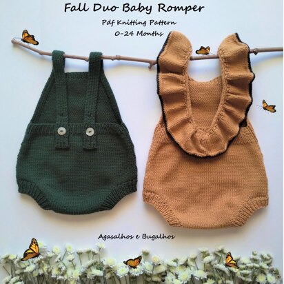 Fall Duo Baby Romper | 0-24 months