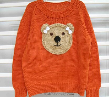 Bear Pom-Pom Pullover