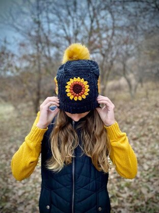 Winter Flower Beanie