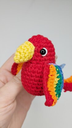 Parrot Crochet Pattern, Easy Crochet Amigurumi Bird Pattern