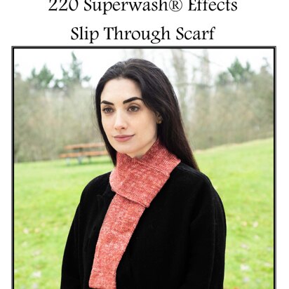 Effects Slip Through Scarf in Cascade Yarns 220 Superwash® - W713 - Downloadable PDF