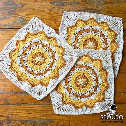Star Flower Granny Blanket Square