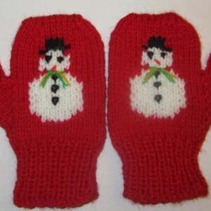 Snowman Mittens