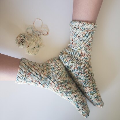 A family story crochet socks