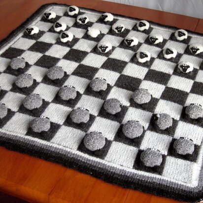 Sheepy Draughts - knitting pattern