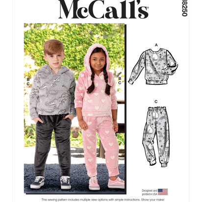 McCall's Children's Tops and Pants M8250 - Paper Pattern, Size 3-4-5-6-7-8