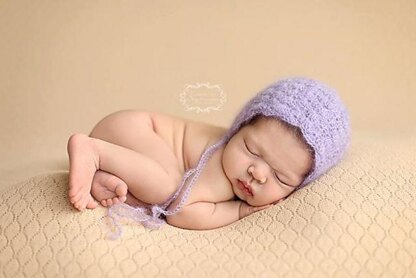 #92 Newborn dainty blossom bonnet