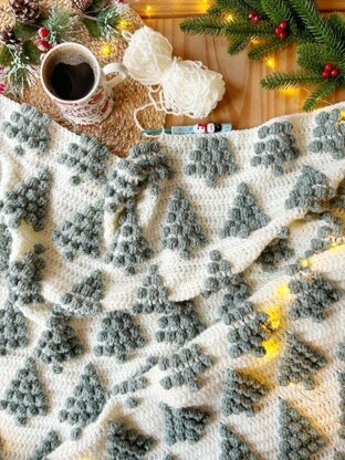 Little Christmas Trees Blanket