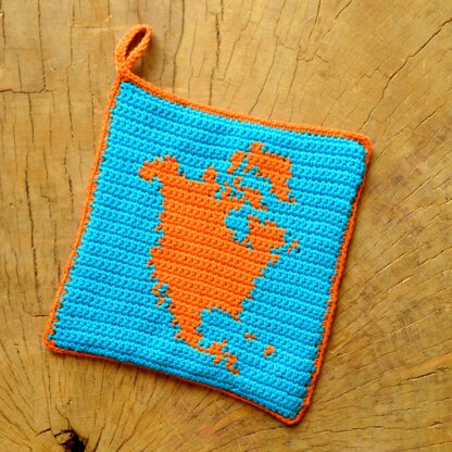 7 Continent Potholders